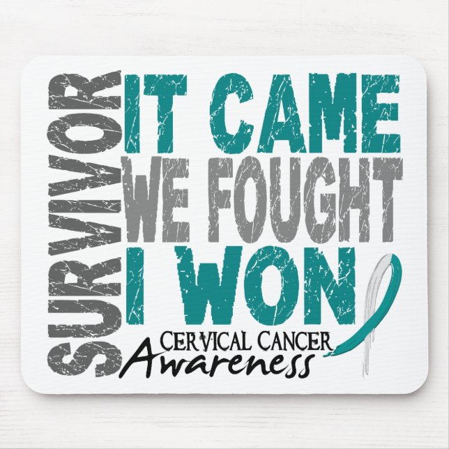 Den Cervical canceröverlevanden som det kom oss, Musmatta (Framsidan)