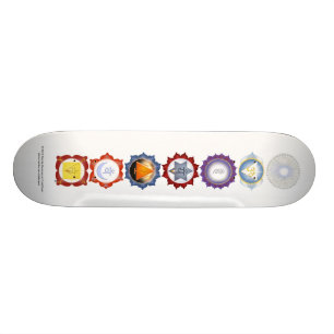 Den Chakra skridskon stiger ombord Skateboard Bräda 21,5 Cm