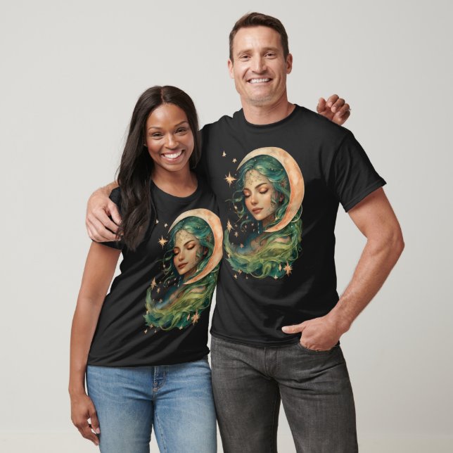 Den Cheerful Måne | Radiant Celestial Art för Tee (Unisex)