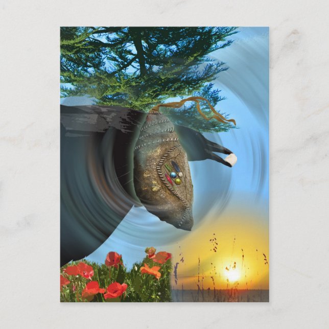 Den Cherokee chrysalisen Vykort (Framsida)