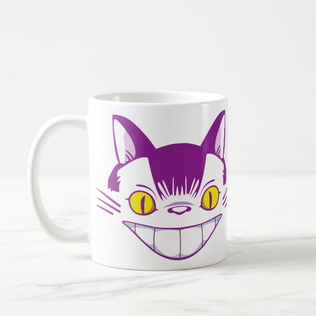 Den Cheshire Catbus muggen Kaffemugg (Vänster)