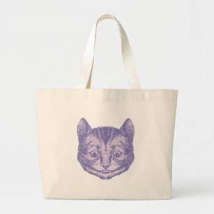 Den Cheshire katten Inked lavendel Jumbo Tygkasse