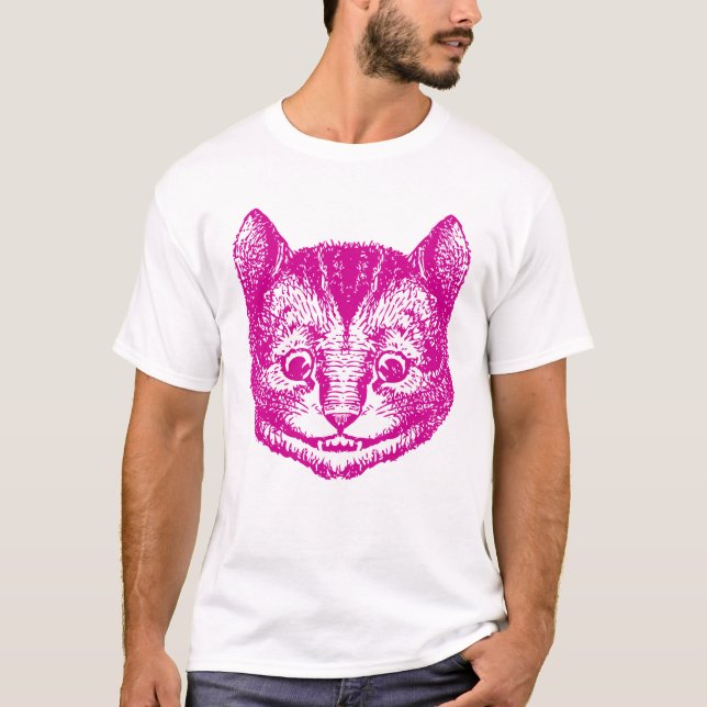 Den Cheshire katten Inked rosor T-shirt (Framsida)