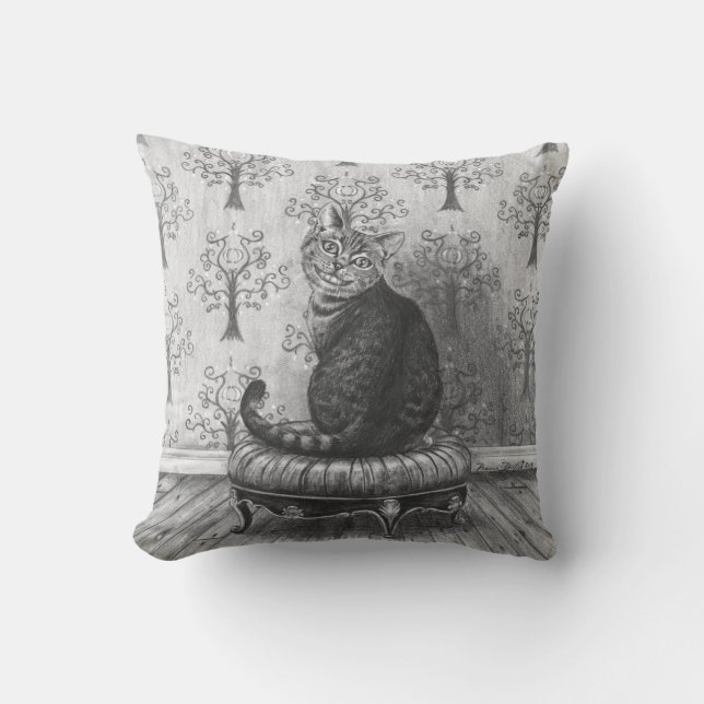 Den Cheshire katten kudder Alice i underland Kudde (Framsida)