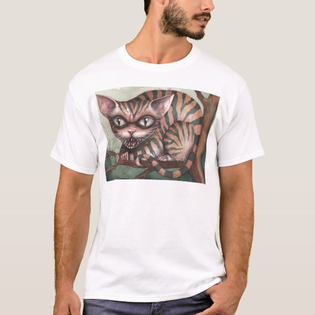 Den Cheshire katten T Shirt (Framsida)
