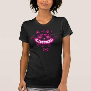 Den Cheshire kattT-tröja (rosor) T-shirt