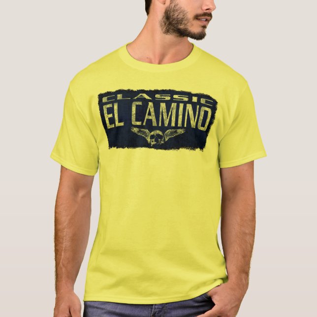 Den Chevy El Camino blåttklassikern påskyndade den T-shirt (Framsida)