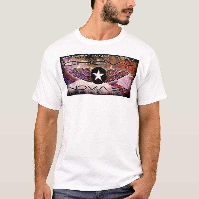 Den Chevy novaen SS kyler klassikern bleknad T Shirt (Framsida)