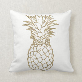 Den chic dekorativ kudde för Fauxglitterananas