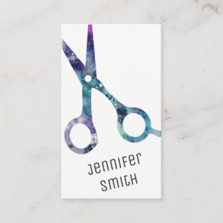 den chic hairstylisthårstylisten scissors galaxen tidsbeställning kort