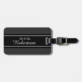 Den chic mren och mrsen personlig reser bagagebricka