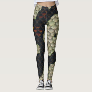 Den chic ormen flår det djura mönster leggings
