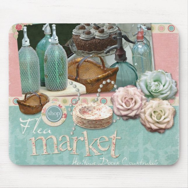 Den chic Paris loppmarknadmusen vadderar Musmatta (Framsidan)