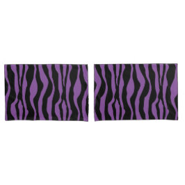 Den chic purpurfärgade zebra tryck kudder
