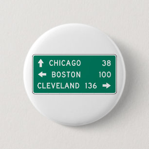 Den Chicago Boston Cleveland huvudvägen Knapp