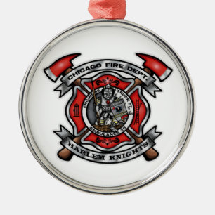 Den Chicago brandstationen/Harlem adlar E86 T57 Julgransprydnad Metall
