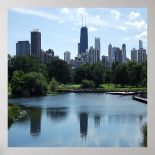 Den Chicago underskriften centrerar affischen Poster