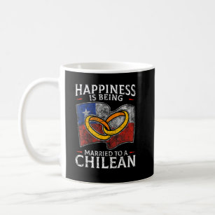 Den chilenska Giftermål Chile-gifta Flagga bröllop Kaffemugg
