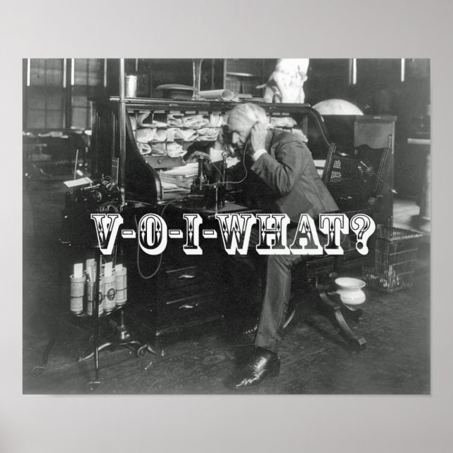 Den chockerande introduktionen av VoIP-telefonen Poster (Framsidan)