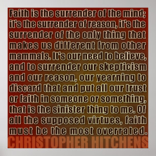Den Chris Hitchens kapitulationen av resonerar Poster