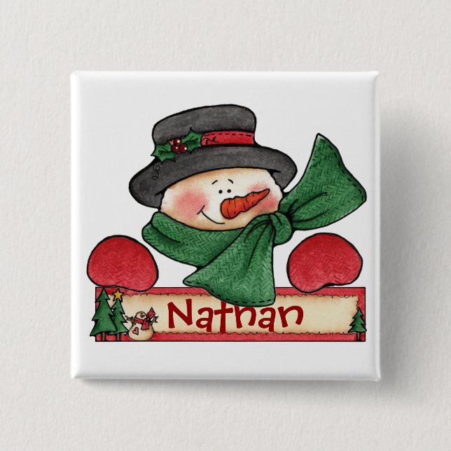 Den Chrtimstas strumpaetiketten knäppas Knapp (Framsida)