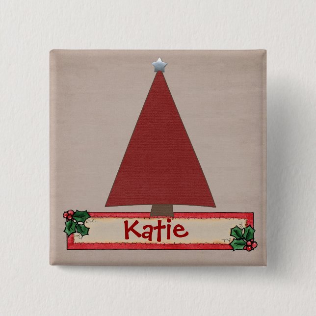 Den Chrtimstas strumpaetiketten knäppas Knapp (Framsida)