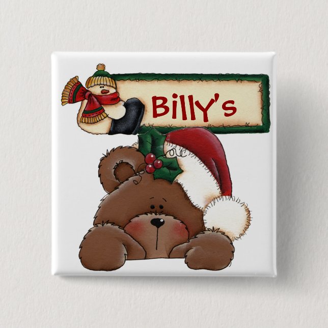 Den Chrtimstas strumpaetiketten knäppas Knapp (Framsida)