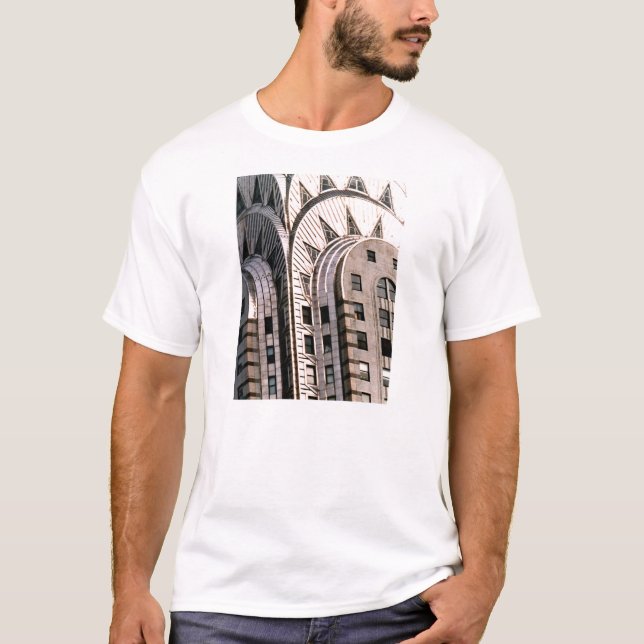 Den Chrysler byggnaden: Närbild Tee Shirt (Framsida)
