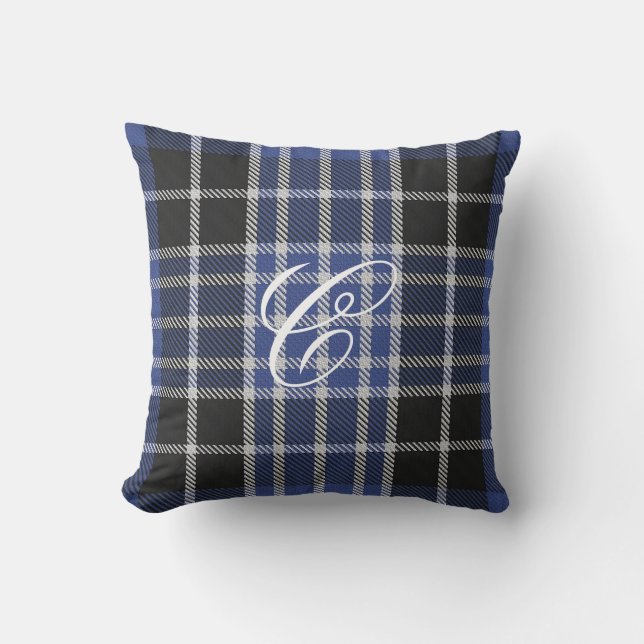 Den Clark Tartanmonogramen kudder Kudde (Framsida)