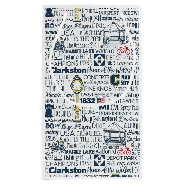 Den Clarkston Michigan gåvan hänger lös (Baksidan)