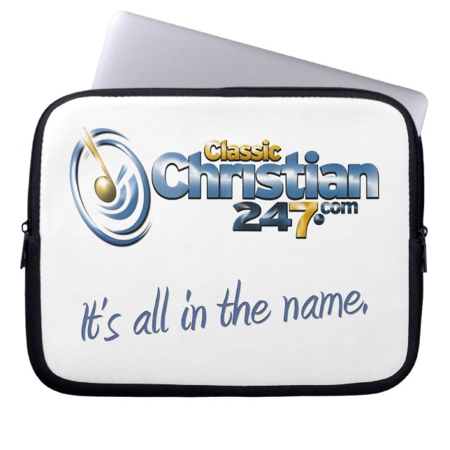 den ClassicChristian247.com bärbar dator hänger Laptop Sleeve (Framsidan)