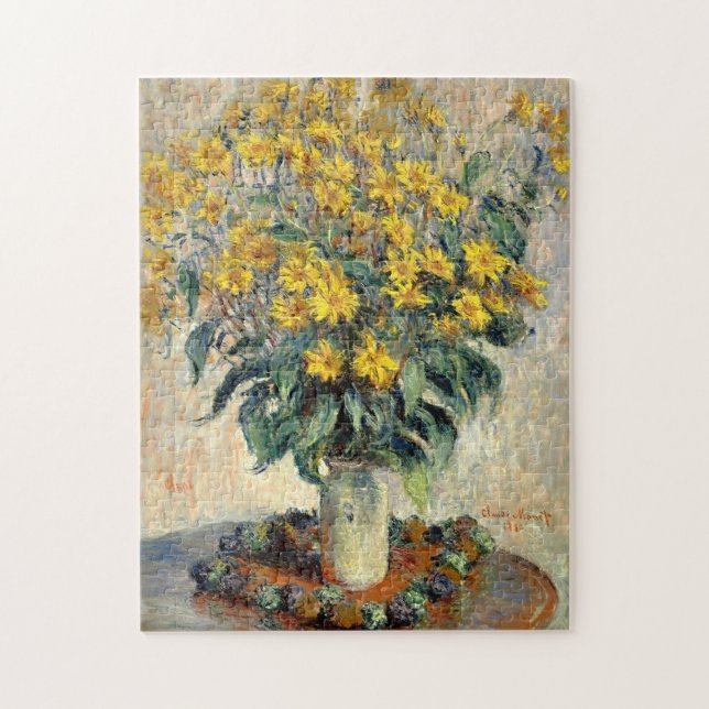 Den Claude Monet Jerusalem kronärtskockan blommar Pussel (Vertikal)
