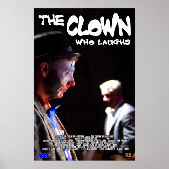 Den clown som skrattar poster (Framsidan)