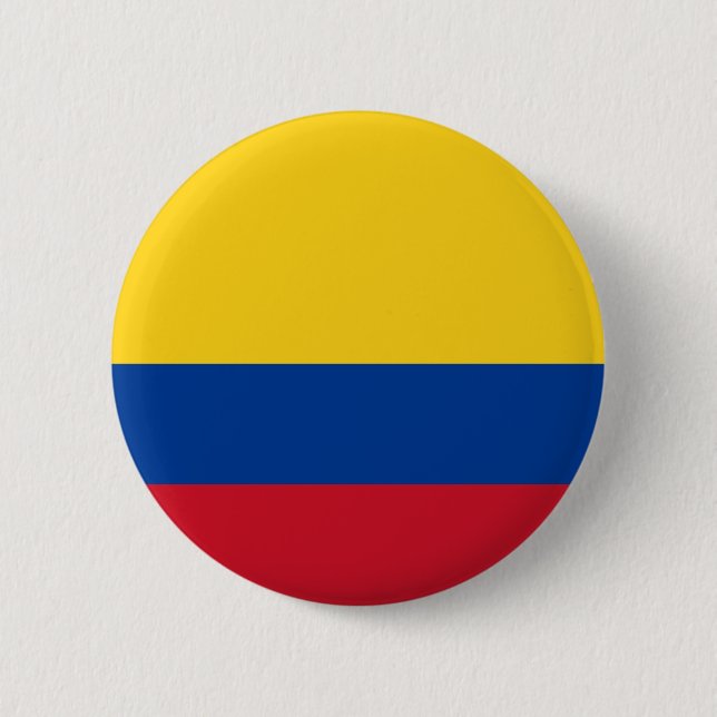 Den Colombia flagga knäppas Knapp (Framsida)