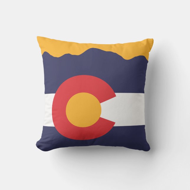 Den Colorado berg & flagga kudder Kudde (Framsida)