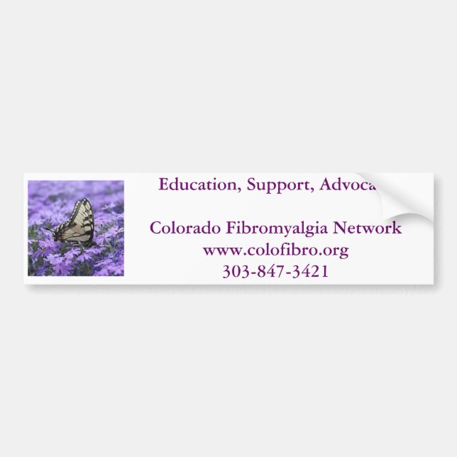 Den Colorado fibromyalgiaen knyter kontakt Bildekal (Framsidan)