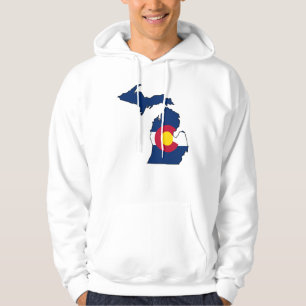 Den Colorado flagga Michigan skisserar Munkjacka