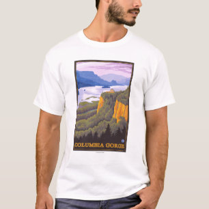 Den Columbia River klyftaplatsen med kronan pekar Tee
