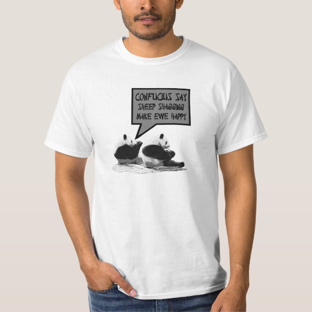 Den Confucius något att säga värderar Tee Shirt (Framsida)
