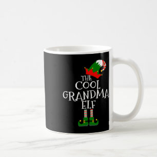 Den coola mormor tomte present matchande familjegr kaffemugg