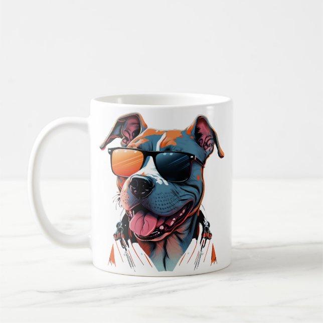 Den coolaste hunden i världen kaffemugg (Vänster)