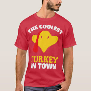 Den coolaste kalkonen i stadens roliga kalkondag t shirt