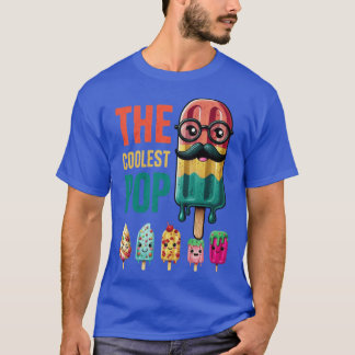 Den coolaste popp groovy ispoppe pappa pun girl t shirt