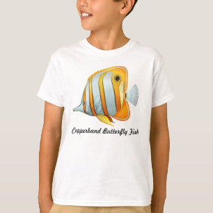Den Copperband fjärilsfisken lurar T-tröja Tee Shirt