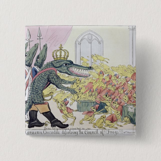Den Corsican krokodilen Knapp (Framsida)