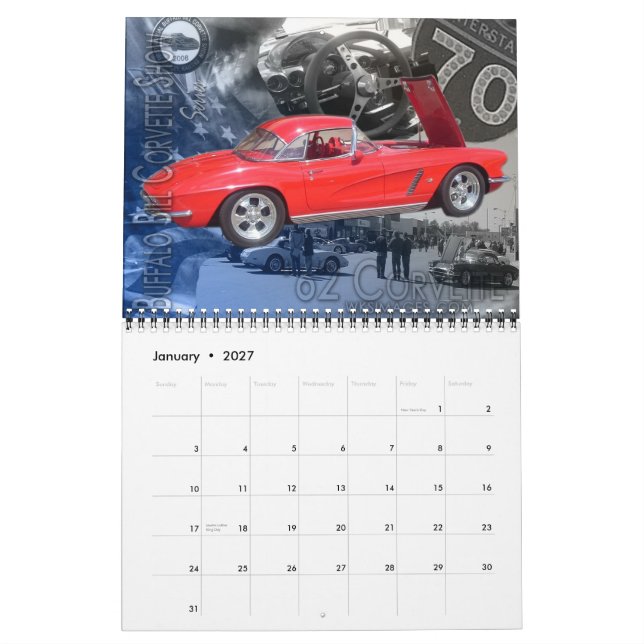 "Den Corvette samlingen ", Kalender (Jan 2027)