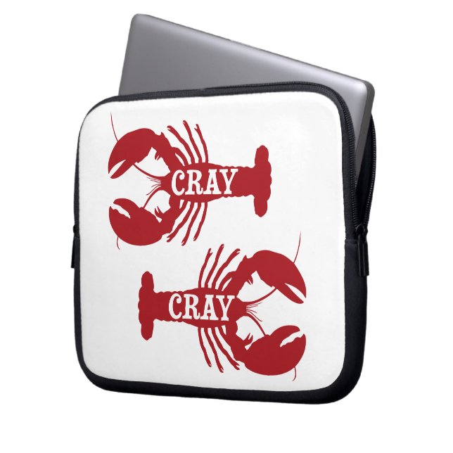 Den Cray Cray kräftaskaldjur Laptop Sleeve (Framsidan Vänster)