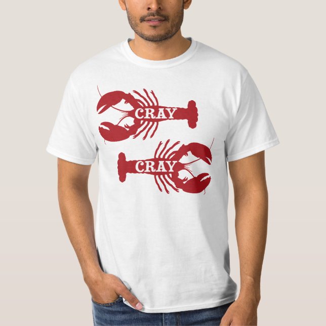 Den Cray Cray kräftaskaldjur T-shirt (Framsida)
