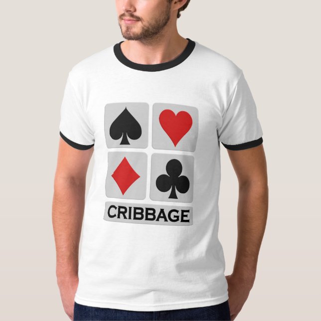 Den Cribbage skjortan - välj stil & färga Tröja (Framsida)