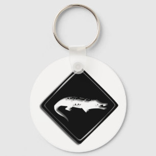Den Croco krokodilen undertecknar Keychain Nyckelring